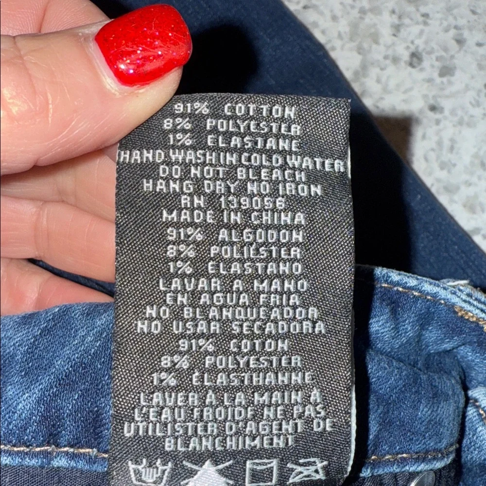 Grace Dark Blue Flare Jeans - Picture 6 of 9